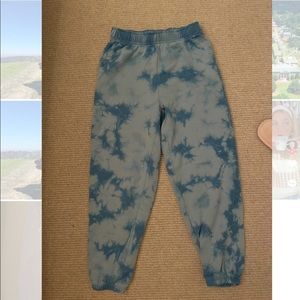 Blue tie dye sweats
